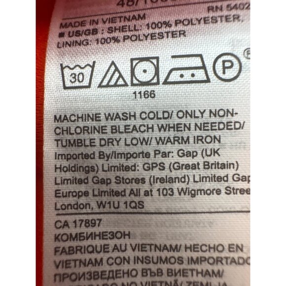 Banana Republic Red Size 12 Sleeveless Belted Jumpsuit NWT - Picture 12 of 15